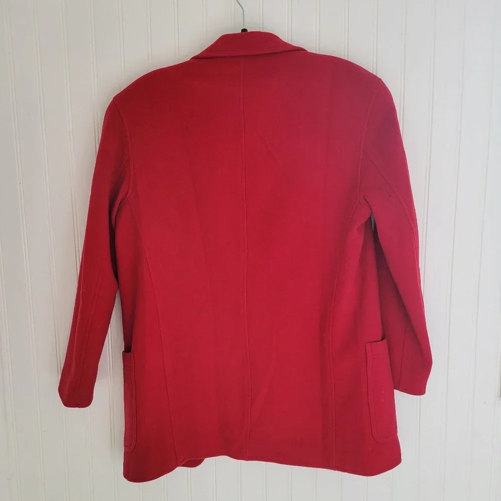 Express Red wool / nylon / cashmere jacket - Picture 13 of 14